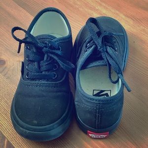 Toddler Boys Black Vans